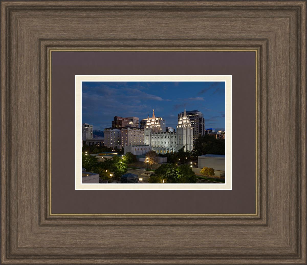 Salt Lake Temple Late Sunset