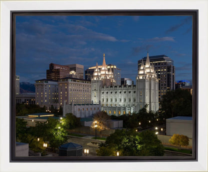 Salt Lake Temple Late Sunset