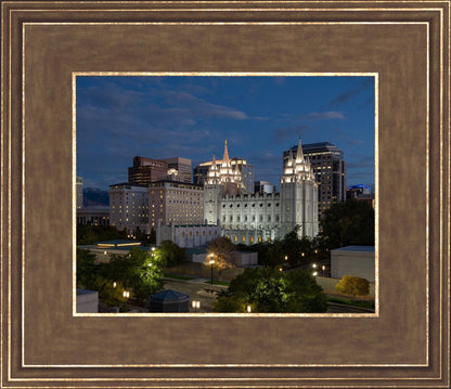 Salt Lake Temple Late Sunset