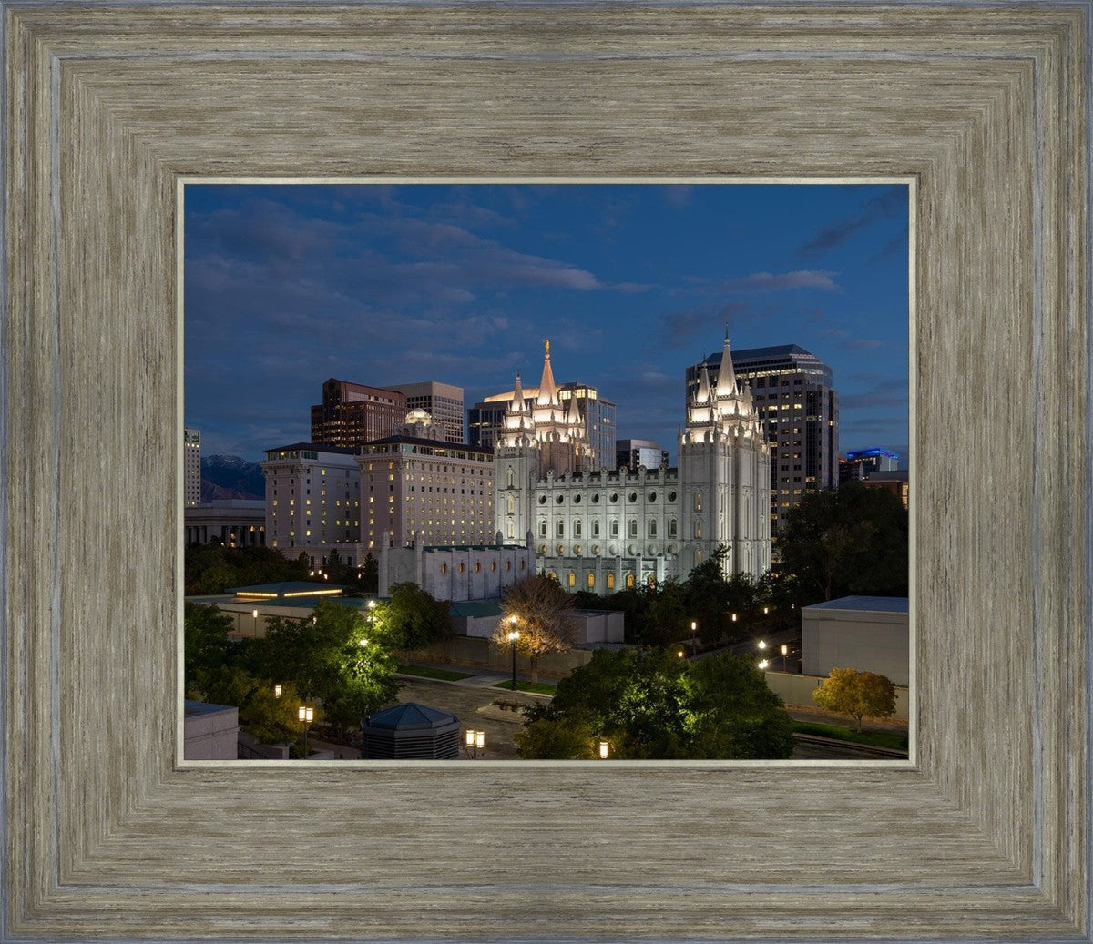 Salt Lake Temple Late Sunset