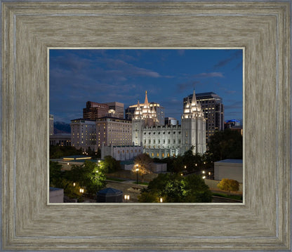 Salt Lake Temple Late Sunset