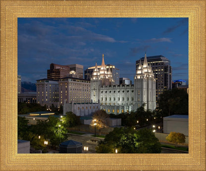 Salt Lake Temple Late Sunset
