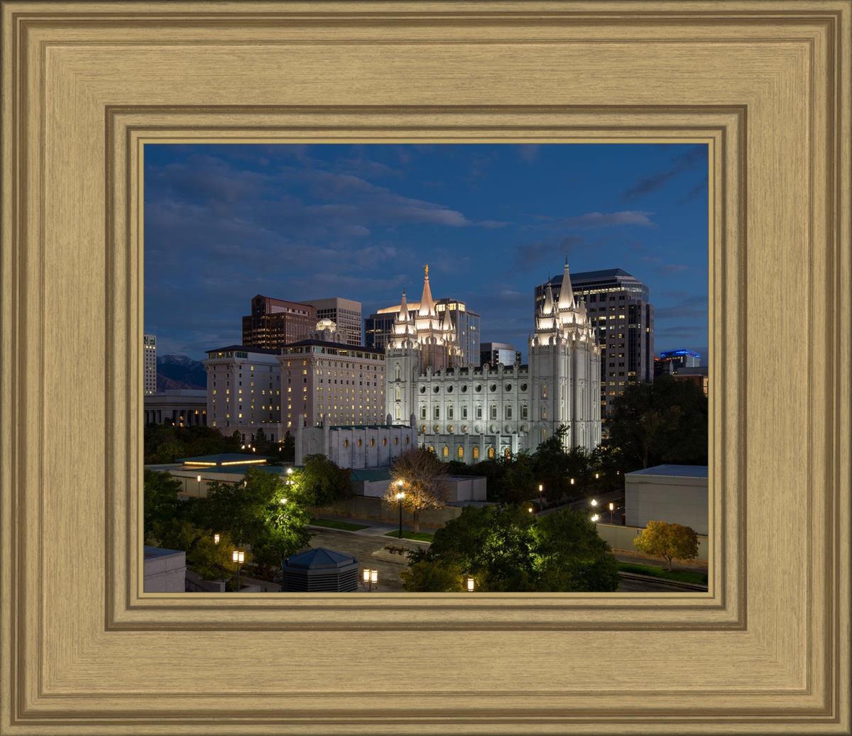 Salt Lake Temple Late Sunset