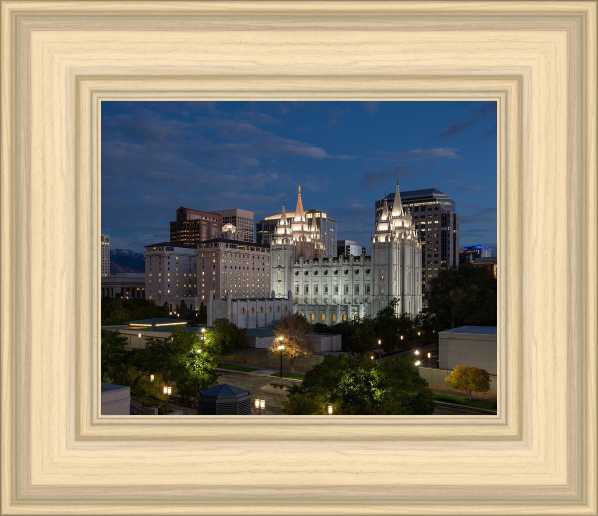 Salt Lake Temple Late Sunset