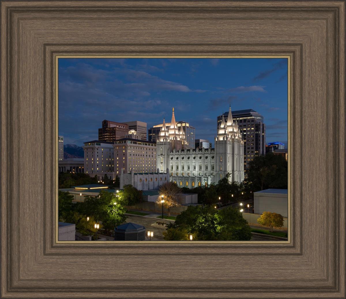 Salt Lake Temple Late Sunset