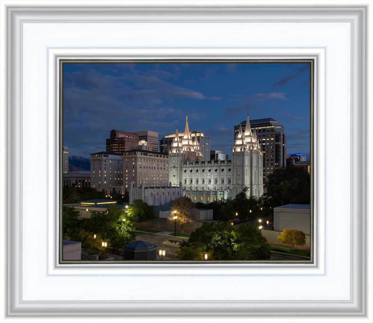 Salt Lake Temple Late Sunset
