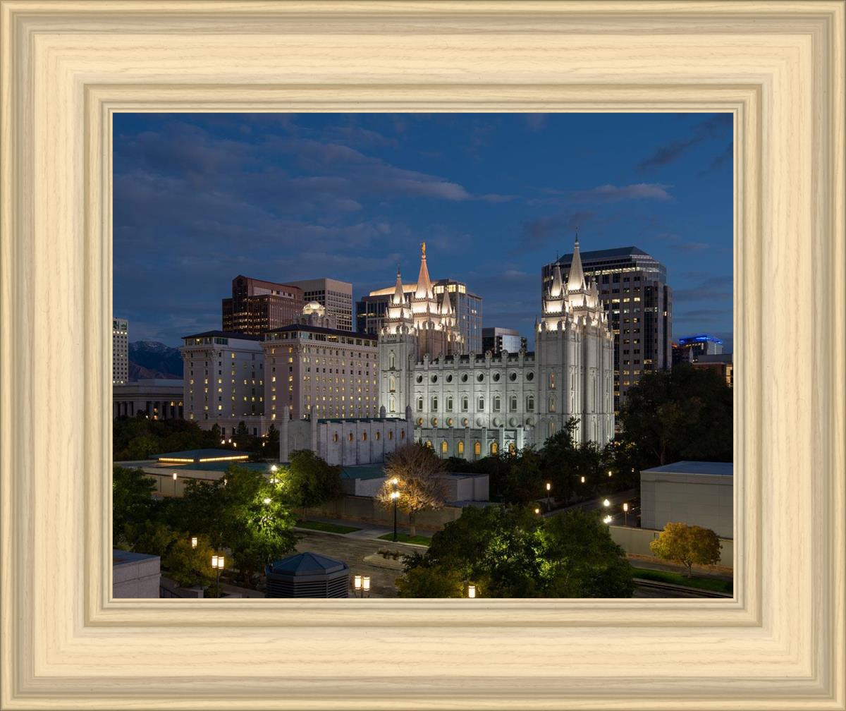 Salt Lake Temple Late Sunset