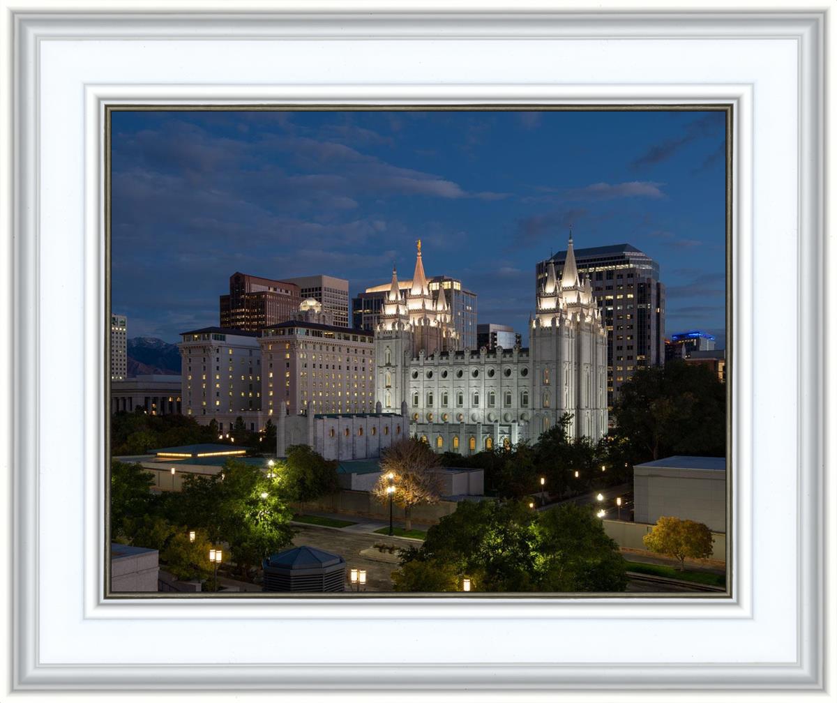 Salt Lake Temple Late Sunset