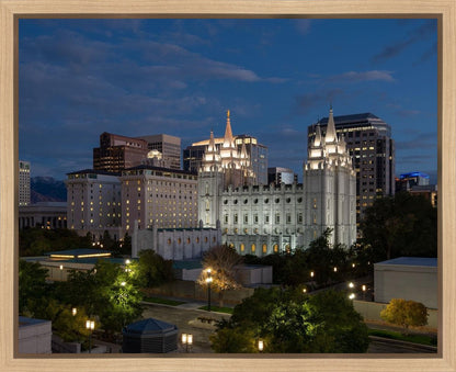 Salt Lake Temple Late Sunset