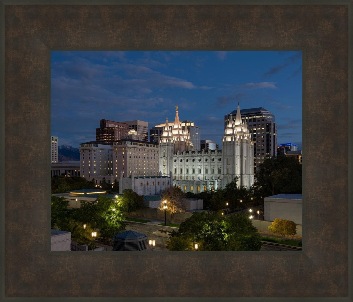 Salt Lake Temple Late Sunset
