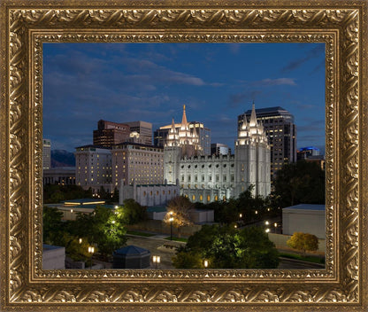 Salt Lake Temple Late Sunset