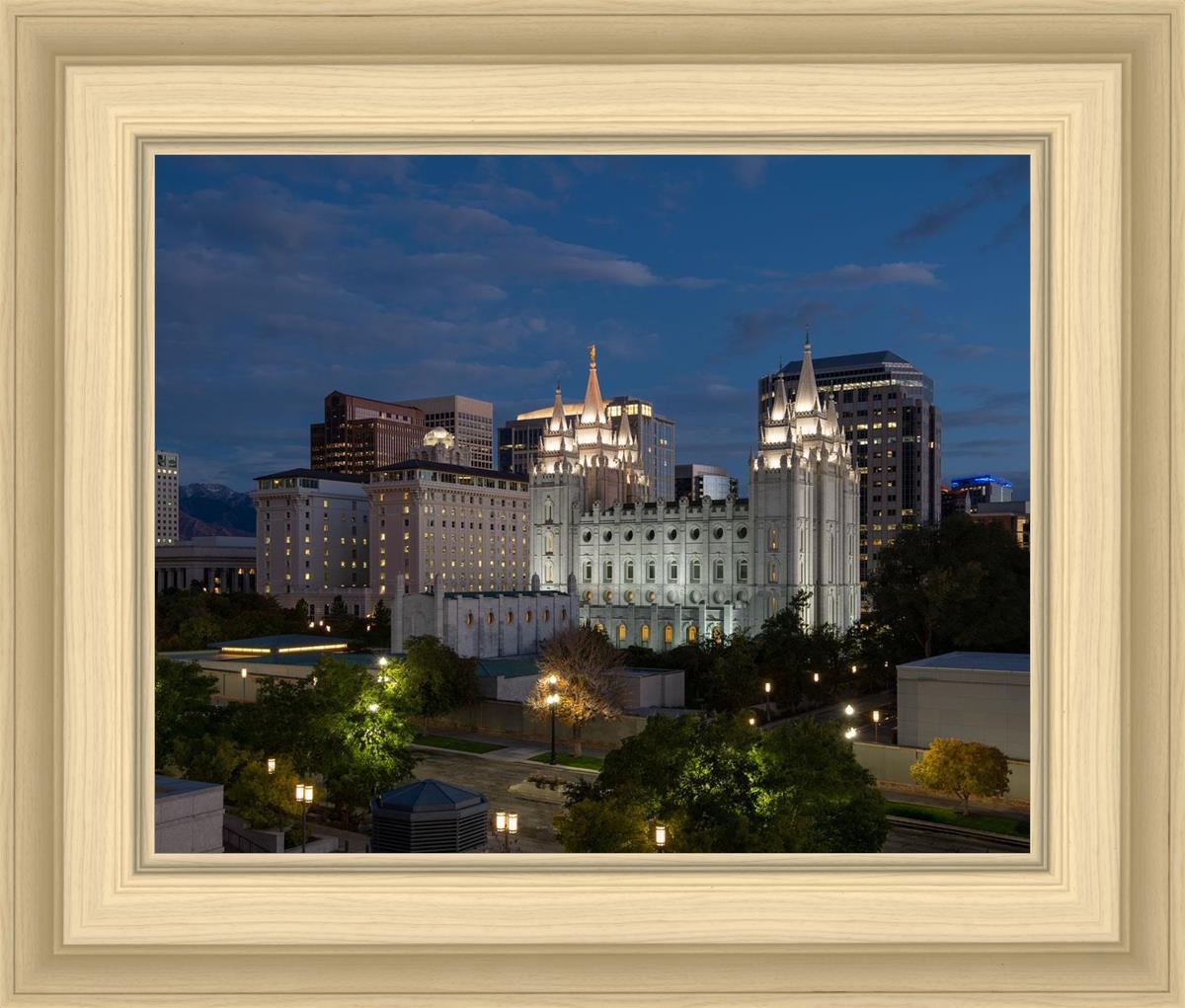 Salt Lake Temple Late Sunset