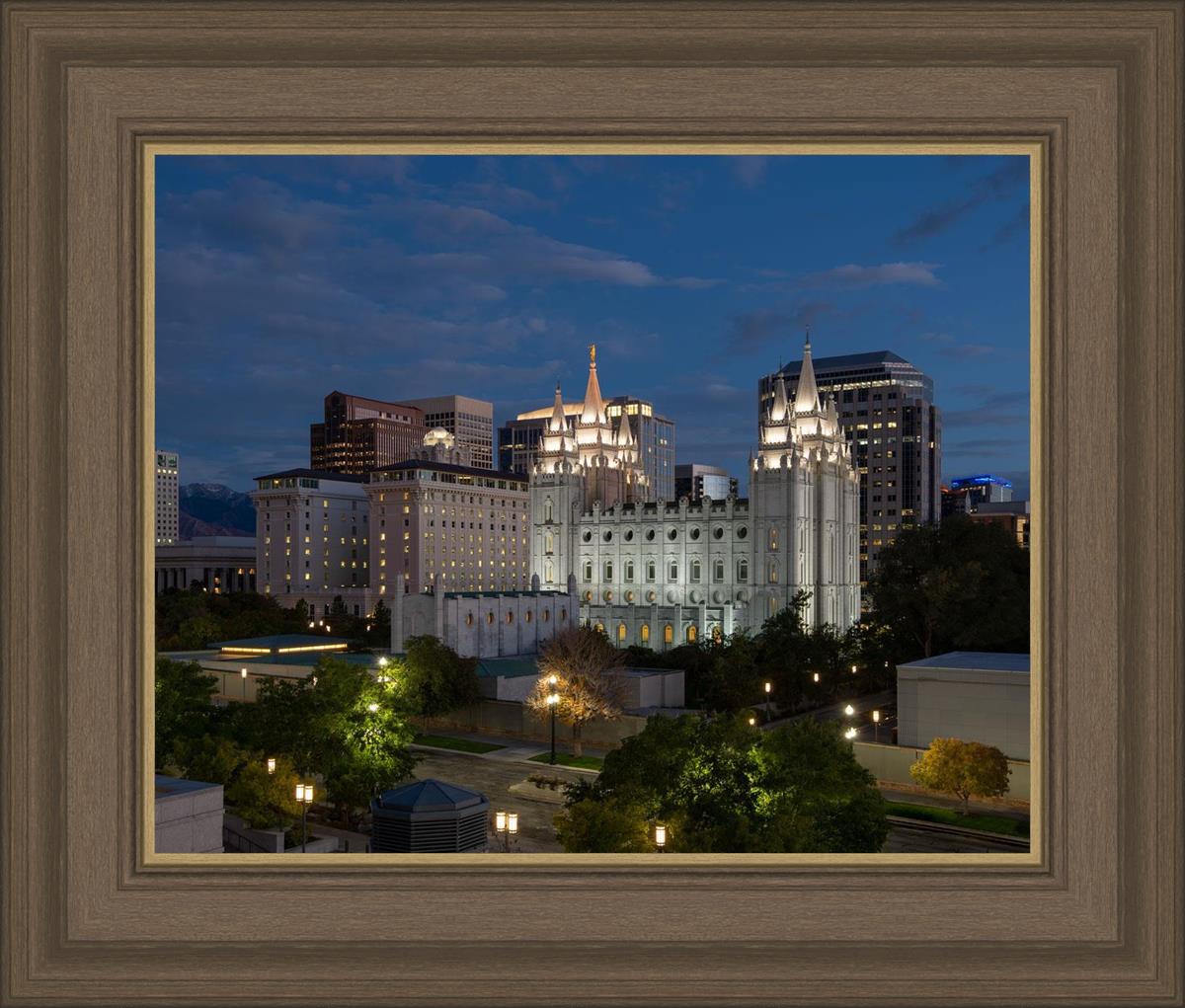 Salt Lake Temple Late Sunset