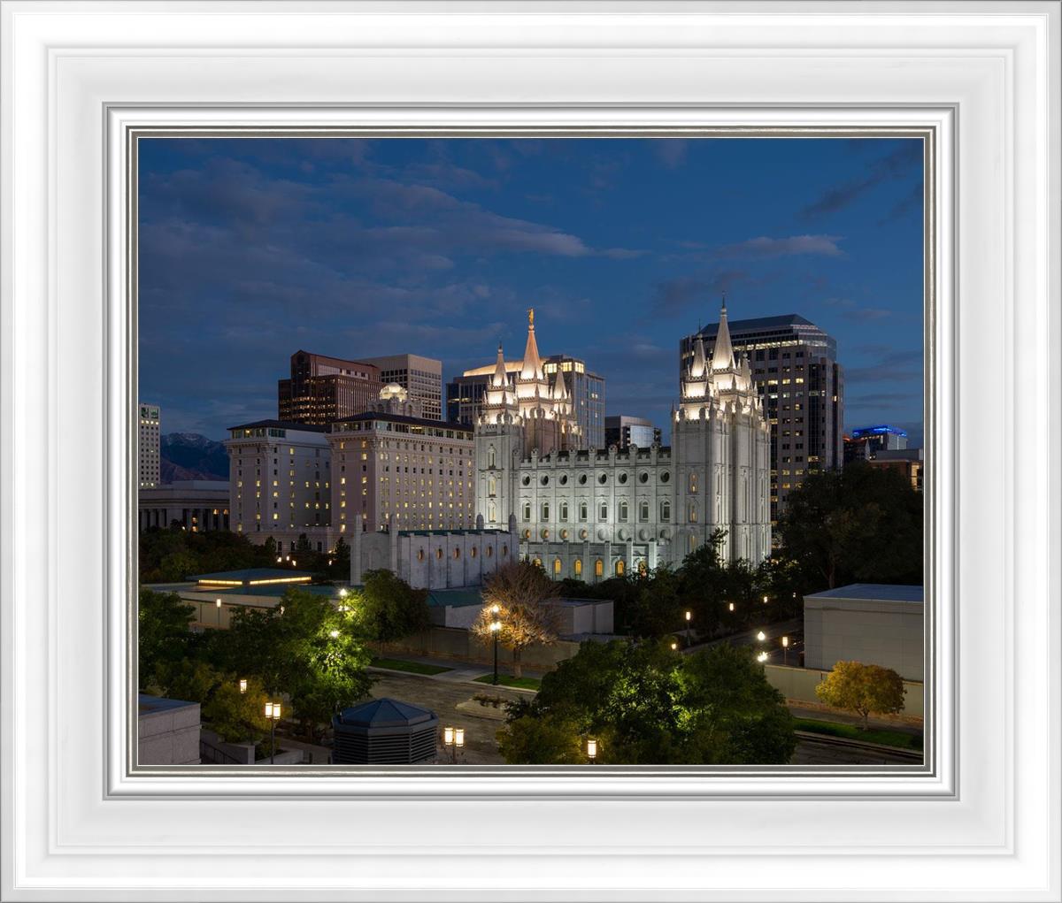 Salt Lake Temple Late Sunset