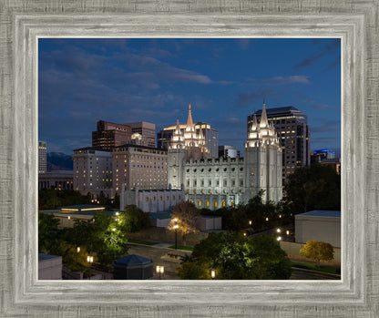 Salt Lake Temple Late Sunset