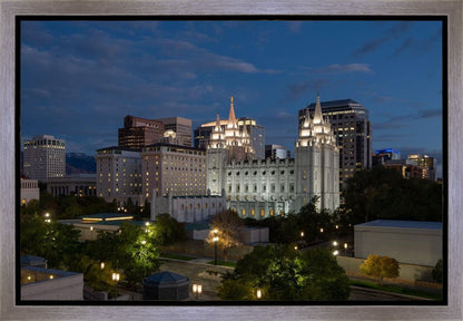 Salt Lake Temple Late Sunset