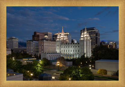 Salt Lake Temple Late Sunset