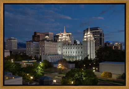 Salt Lake Temple Late Sunset