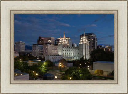 Salt Lake Temple Late Sunset
