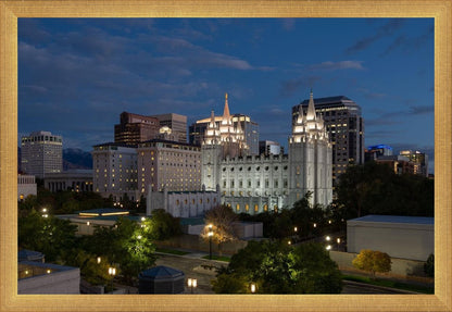 Salt Lake Temple Late Sunset