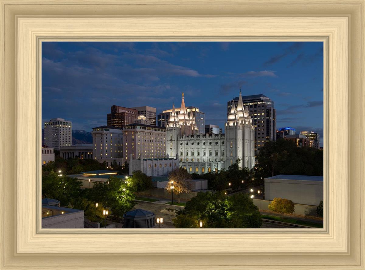 Salt Lake Temple Late Sunset