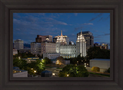 Salt Lake Temple Late Sunset