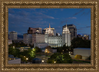 Salt Lake Temple Late Sunset