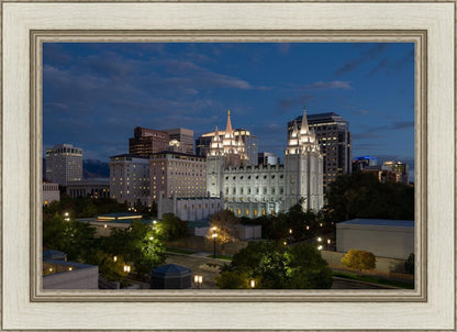 Salt Lake Temple Late Sunset
