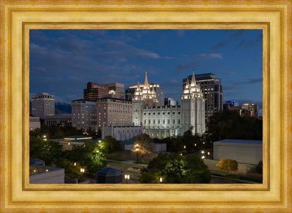 Salt Lake Temple Late Sunset