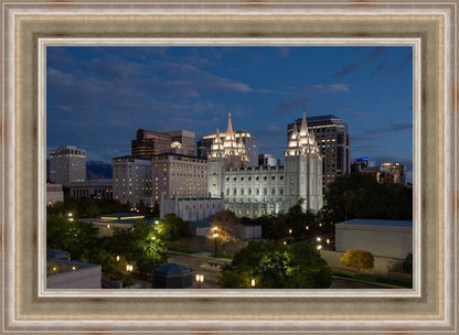 Salt Lake Temple Late Sunset