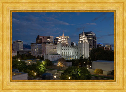 Salt Lake Temple Late Sunset