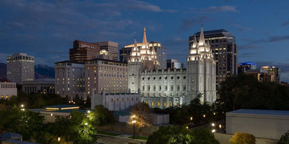 Salt Lake Temple Late Sunset