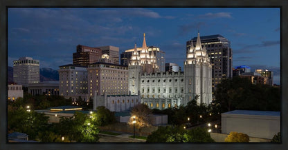 Salt Lake Temple Late Sunset