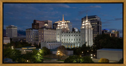 Salt Lake Temple Late Sunset