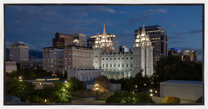 Salt Lake Temple Late Sunset
