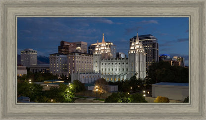Salt Lake Temple Late Sunset