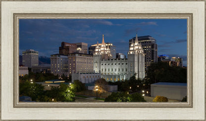 Salt Lake Temple Late Sunset