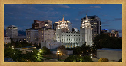 Salt Lake Temple Late Sunset
