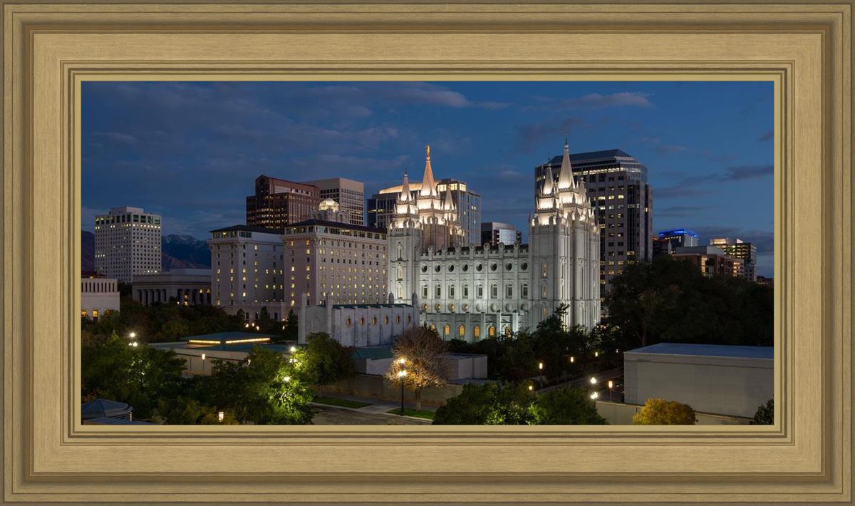 Salt Lake Temple Late Sunset