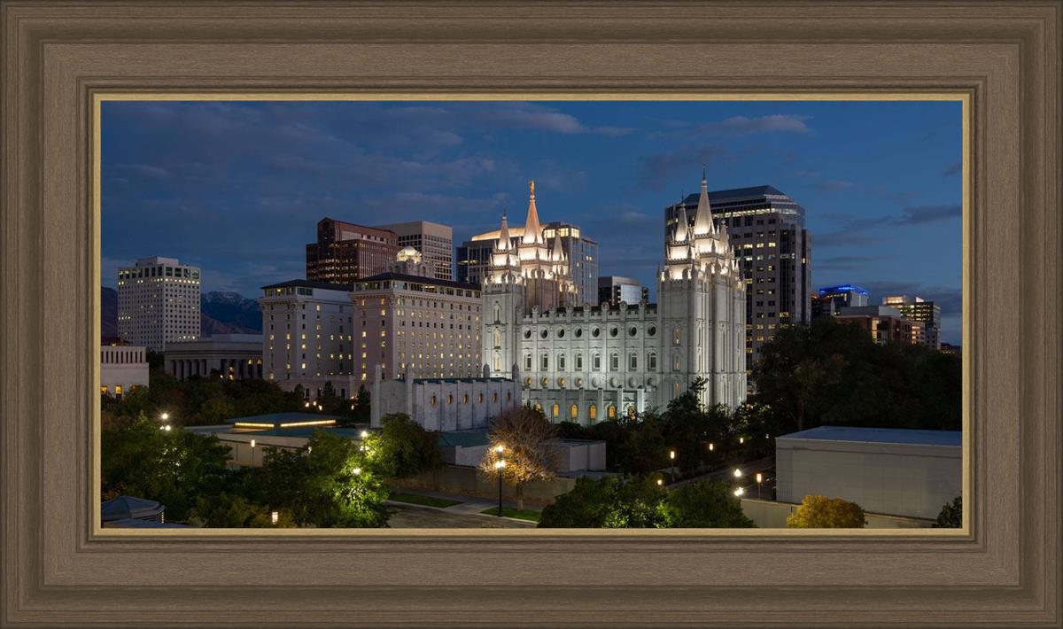 Salt Lake Temple Late Sunset