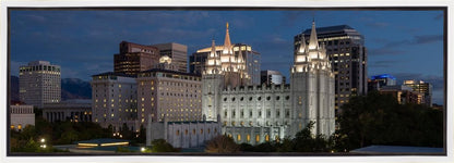 Salt Lake Temple Late Sunset