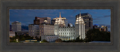 Salt Lake Temple Late Sunset