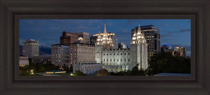 Salt Lake Temple Late Sunset