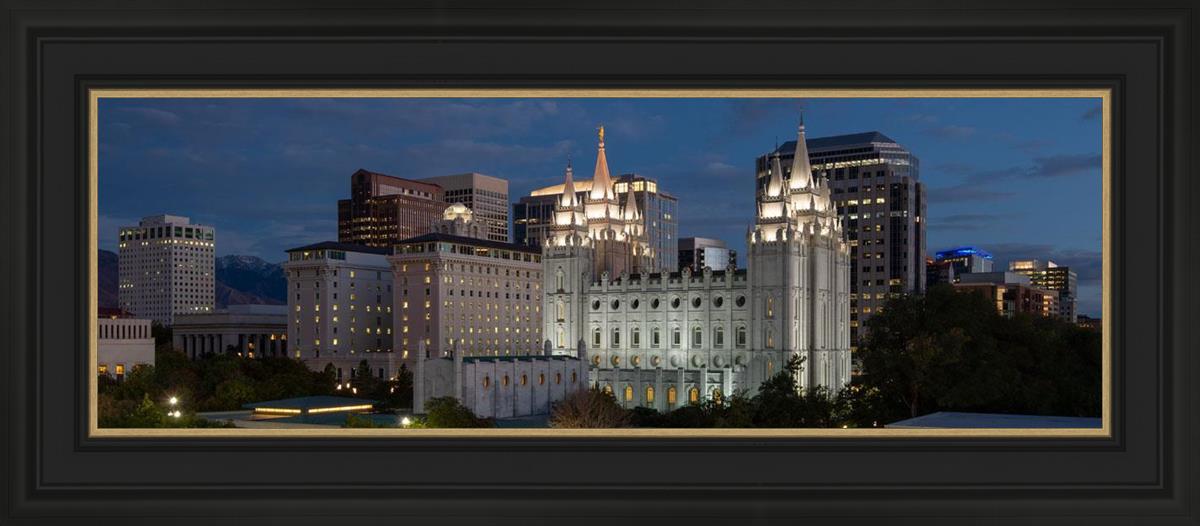 Salt Lake Temple Late Sunset