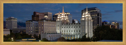 Salt Lake Temple Late Sunset