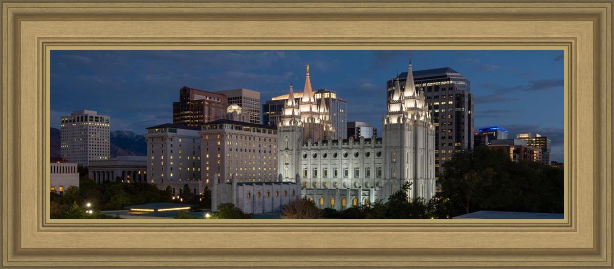 Salt Lake Temple Late Sunset