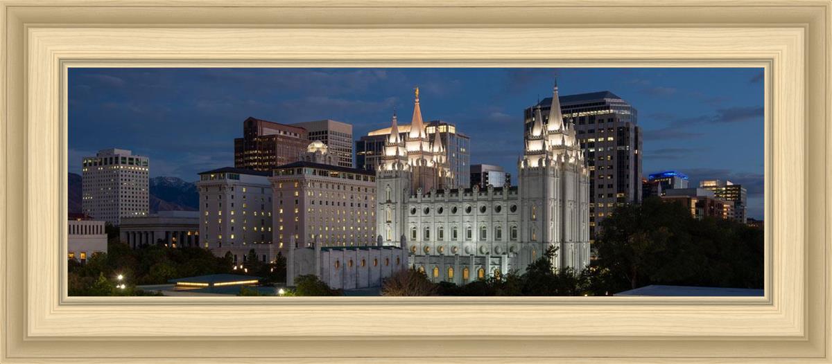 Salt Lake Temple Late Sunset