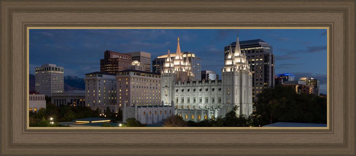 Salt Lake Temple Late Sunset