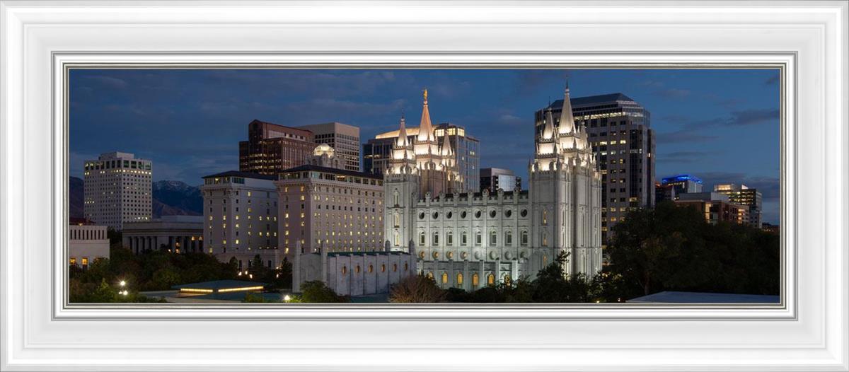Salt Lake Temple Late Sunset