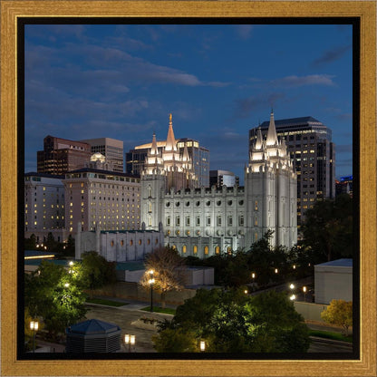 Salt Lake Temple Late Sunset